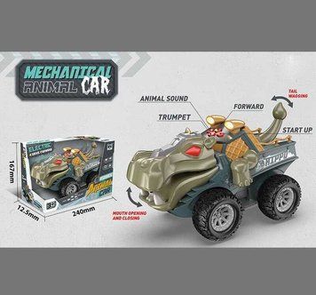 Машина музична SY 200-27 (48/2) звуки, самостійно їздить, підсвічування, рухає хвостом і щелепою, в коробці 147117 фото