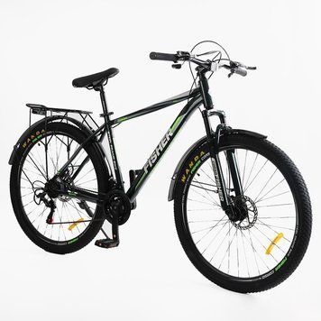 Велосипед Спортивний Corso &laquo;Fisher&raquo; 29" дюймів з обладнанням Shimano 21 швидкість (FS-31182) рама сталева 21", зібран на 75% 177328 фото
