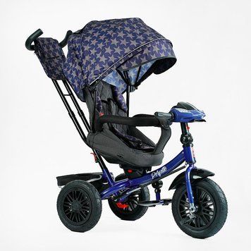 Велосипед триколісний з батьківською ручкою BestTrike "Perfetto" (8066 / 208-23) поворотне сидіння, кошик, фара музична 145111 фото