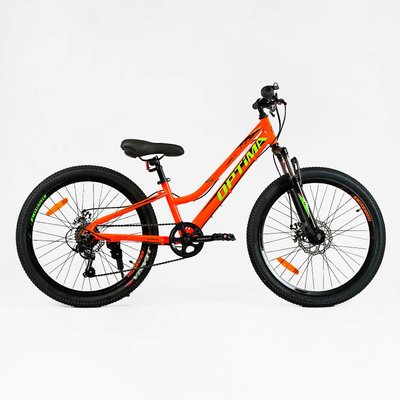 Велосипед Спортивный Corso «OPTIMA» 24" дюйма (TM-24114) рама алюминиевая 11" оборудование Shimano 7 скоростей 148319 фото