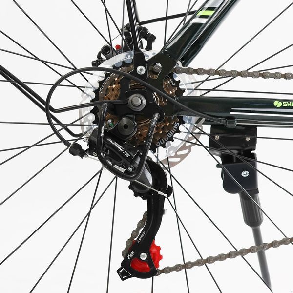 Велосипед Спортивный Corso Fisher 29" дюймов с оборудованием Shimano 21 скорость (FS-31182) рама стальная 21", собран на 75% 177328 фото