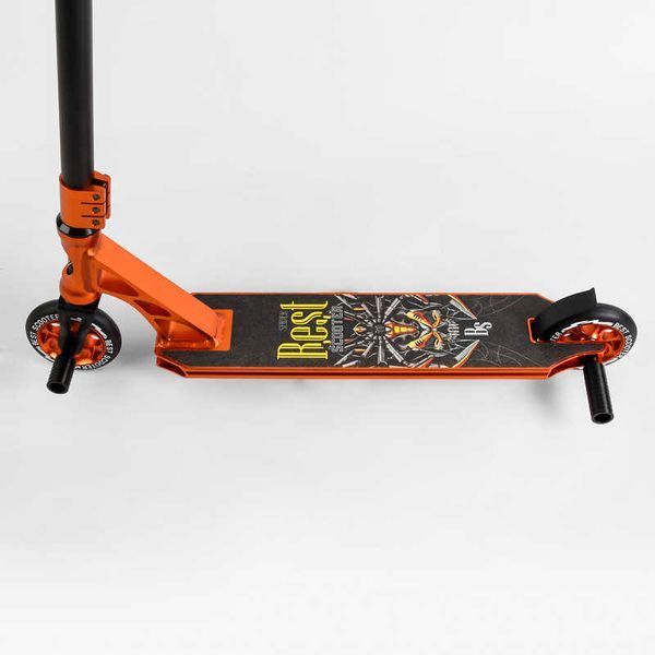 Самокат трюковий 53880 Best Scooter HIC-система, ПЕГИ, алюмінієвий диск та дека, колеса PU, d = 110мм 107487 фото