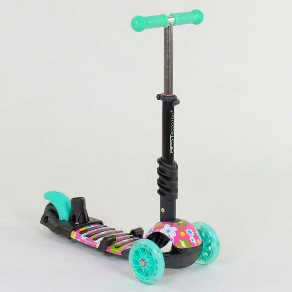 Трехколесный самокат 5в1 Best Scooter (43702) PU колеса, колеса светятся, в коробке 84219 фото