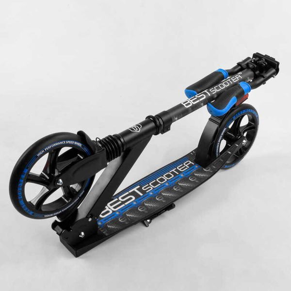 Самокат двухколісний з переднім амортизатором "Best Scooter" (94123) гальмо зі світлом, колеса PU - 200 мм 105431 фото