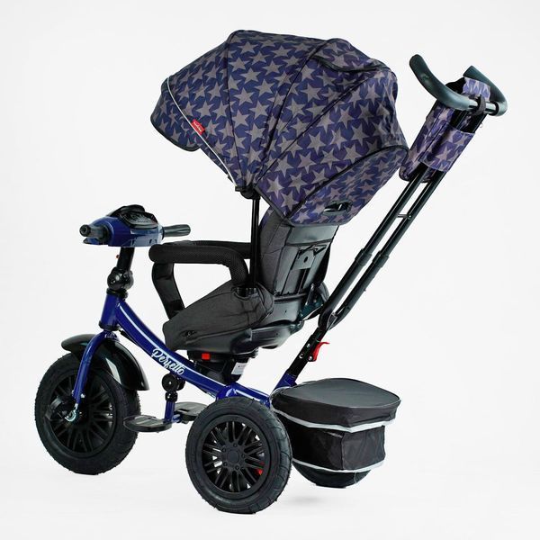 Велосипед триколісний з батьківською ручкою BestTrike "Perfetto" (8066 / 208-23) поворотне сидіння, кошик, фара музична 145111 фото