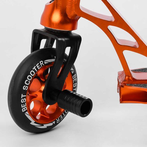 Самокат трюковий 53880 Best Scooter HIC-система, ПЕГИ, алюмінієвий диск та дека, колеса PU, d = 110мм 107487 фото