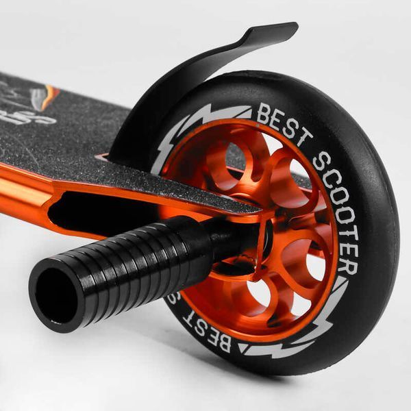 Самокат трюковий 53880 Best Scooter HIC-система, ПЕГИ, алюмінієвий диск та дека, колеса PU, d = 110мм 107487 фото