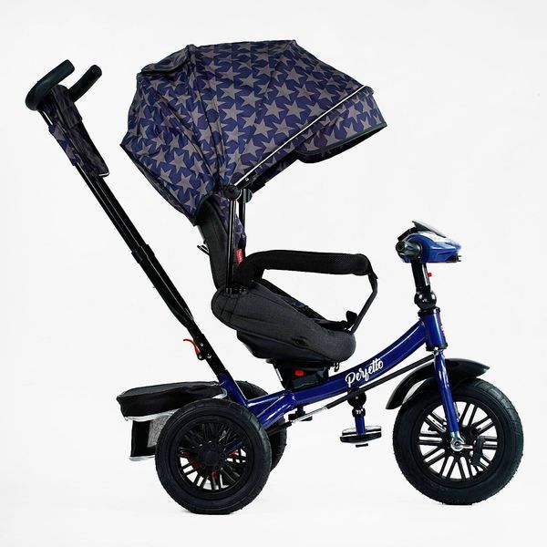Велосипед триколісний з батьківською ручкою BestTrike "Perfetto" (8066 / 208-23) поворотне сидіння, кошик, фара музична 145111 фото