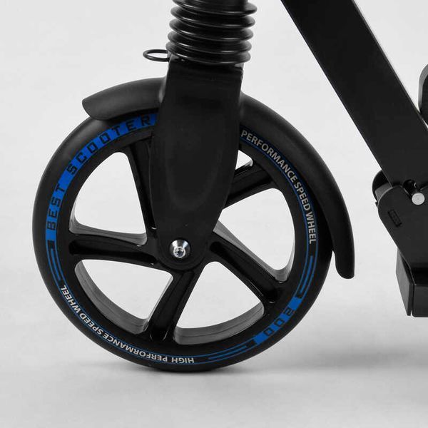 Самокат двухколісний з переднім амортизатором "Best Scooter" (94123) гальмо зі світлом, колеса PU - 200 мм 105431 фото
