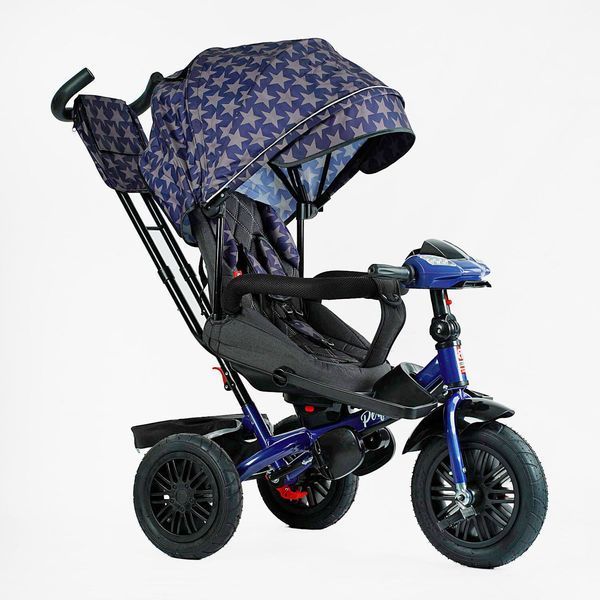 Велосипед триколісний з батьківською ручкою BestTrike "Perfetto" (8066 / 208-23) поворотне сидіння, кошик, фара музична 145111 фото