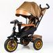 Велосипед трехколесный с поворотным сиденьем BestTrike "Perfetto" 8066/910-25 колеса резиновые, корзина, фара музыкальная, USB, Bluetooth 169850 фото