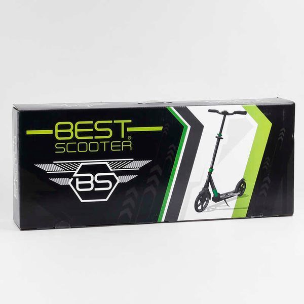 Самокат двоколісний з амортизатором "Best Scooter" (75186) колеса PU d переднє - 230мм, заднє - 215мм 99631 фото