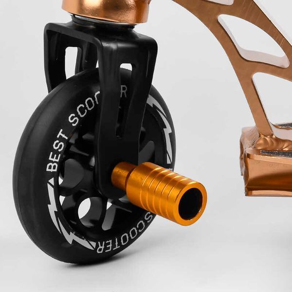 Самокат трюковый 55084 Best Scooter HIC-система, ПЕГИ, алюминиевый диск и дека, колёса PU, d=110мм 107486 фото
