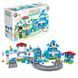 "Конструктор" Технок 8447 (15) "Technok Toys" отделение полиции, 180 деталей, патрульная машина, минивэн, вертолет, в коробке 134120 фото