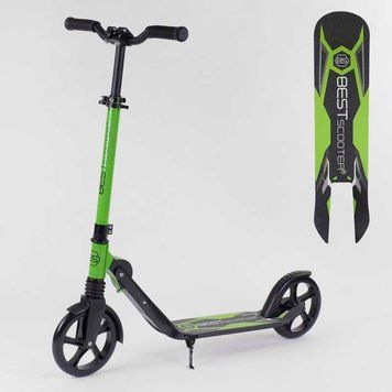Самокат двоколісний з амортизатором (48664) "Best Scooter" затиск керма, колеса PU - 20 см 103469 фото