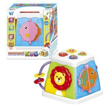 Музичний мультибокс 38955 (72/2) "WToys", УКРАЇНСЬКЕ ОЗВУЧУВАННЯ, пісні, казки, назви тварин, історії, світло, пальчикові ігри, брязкальце, в коробці 172493 фото