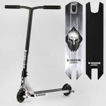 Самокат трюковый Т-30401 Best Scooter "Warrior", HIC-система, ПЕГИ, алюминиевый диск и дека, колёса PU, d=120мм, ширина руля 58 см 112764 фото