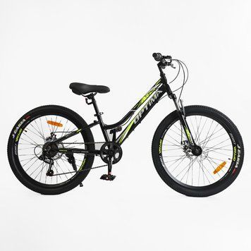 Велосипед Спортивний Corso &laquo;OPTIMA&raquo; 24" дюйми (TM-24936) рама алюмінієва 11" обладнання Shimano 7 швидкістей 148320 фото