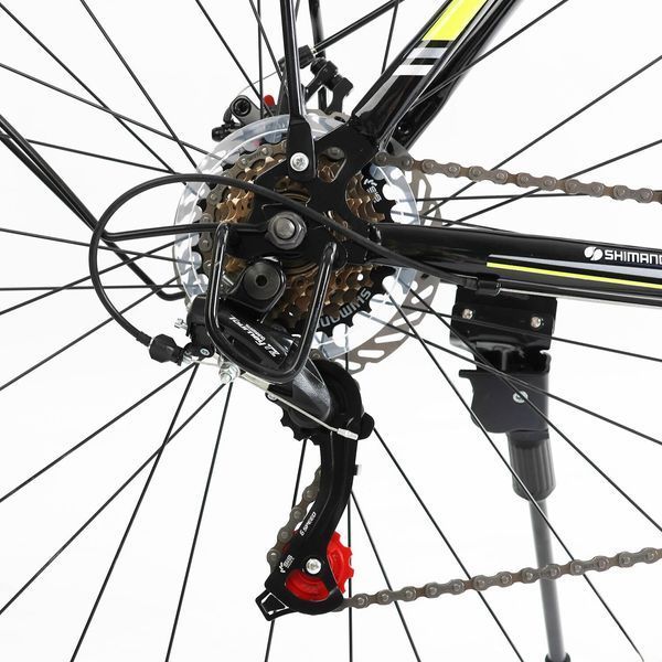 Велосипед Спортивный Corso Fisher 29" дюймов с оборудованием Shimano 21 скорость (FS-70190) рама стальная 21", собран на 75% 177327 фото
