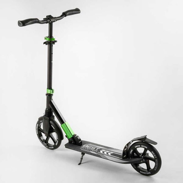 Самокат двоколісний з амортизатором "Best Scooter" (93427) колеса PU d переднє - 230мм, заднє - 215мм 105427 фото