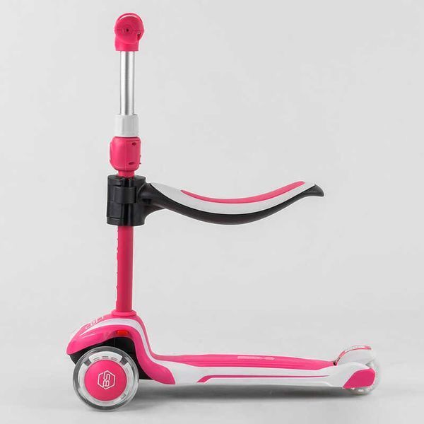 Самокат триколісний з сидінням Best Scooter (JS-41008) алюмінієве кермо, колеса PU зі світлом 102932 фото