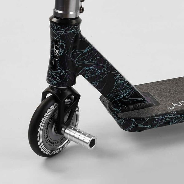 Самокат трюковый 37890 Best Scooter "CRASH" HIC-система, ПЕГИ, алюминиевый диск и дека, колёса 110мм PU, ширина руля - 57 см, в коробке 102312 фото