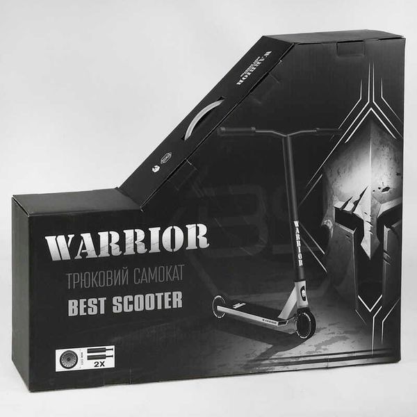 Самокат трюковый Т-30401 Best Scooter "Warrior", HIC-система, ПЕГИ, алюминиевый диск и дека, колёса PU, d=120мм, ширина руля 58 см 112764 фото