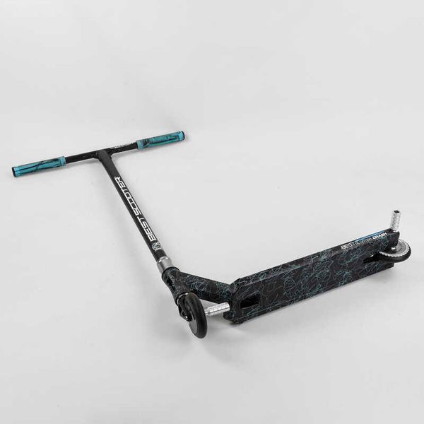 Самокат трюковый 37890 Best Scooter "CRASH" HIC-система, ПЕГИ, алюминиевый диск и дека, колёса 110мм PU, ширина руля - 57 см, в коробке 102312 фото