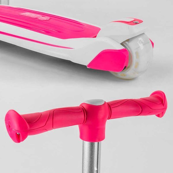 Самокат триколісний з сидінням Best Scooter (JS-41008) алюмінієве кермо, колеса PU зі світлом 102932 фото