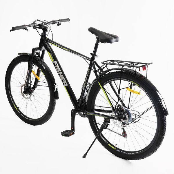 Велосипед Спортивный Corso Fisher 29" дюймов с оборудованием Shimano 21 скорость (FS-70190) рама стальная 21", собран на 75% 177327 фото