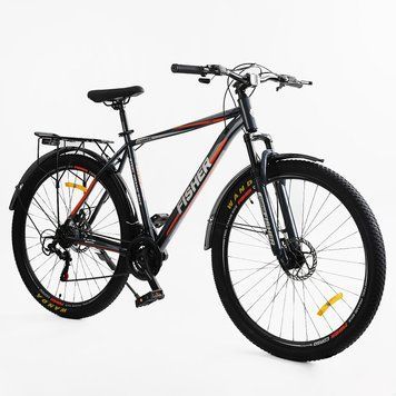 Велосипед Спортивный Corso Fisher 29" дюймов с оборудованием Shimano 21 скорость (FS-83260) рама стальная 21", собран на 75% 177325 фото