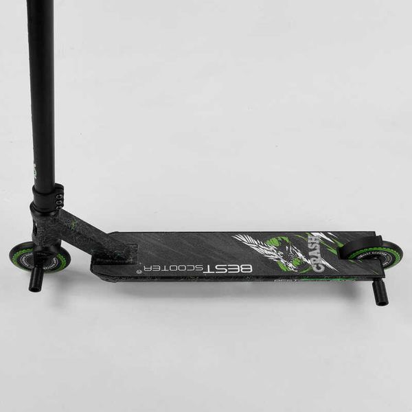 Самокат трюковый 41747 Best Scooter "CRASH" HIC-система, ПЕГИ, алюминиевый диск и дека, колёса 110мм PU, ширина руля - 57 см, в коробке 102313 фото