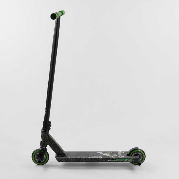 Самокат трюковый 41747 Best Scooter "CRASH" HIC-система, ПЕГИ, алюминиевый диск и дека, колёса 110мм PU, ширина руля - 57 см, в коробке 102313 фото