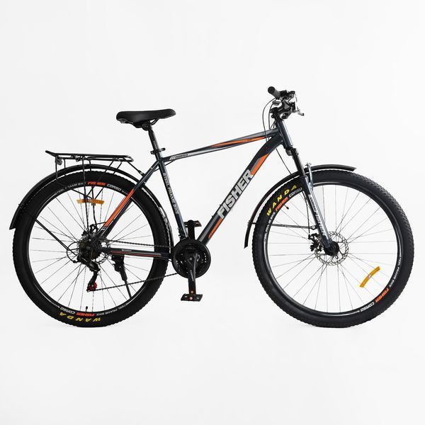 Велосипед Спортивный Corso Fisher 29" дюймов с оборудованием Shimano 21 скорость (FS-83260) рама стальная 21", собран на 75% 177325 фото