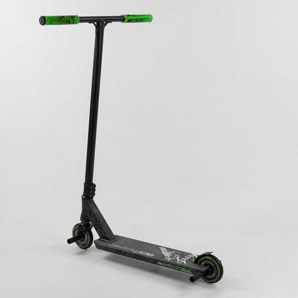 Самокат трюковый 41747 Best Scooter "CRASH" HIC-система, ПЕГИ, алюминиевый диск и дека, колёса 110мм PU, ширина руля - 57 см, в коробке 102313 фото