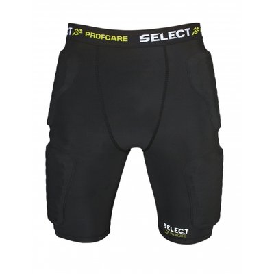 Компрессионные шорты SELECT Compression shorts with pads 6421 (010) чорний, L 564210 фото