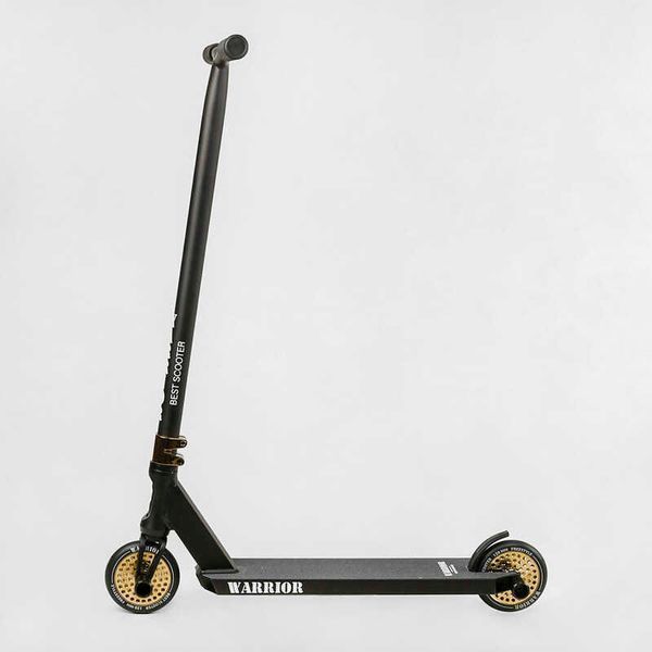 Самокат трюковый Т-50615 Best Scooter "Warrior", HIC-система, ПЕГИ, алюминиевый диск и дека, колёса PU, d=120мм, ширина руля 58 см 112766 фото