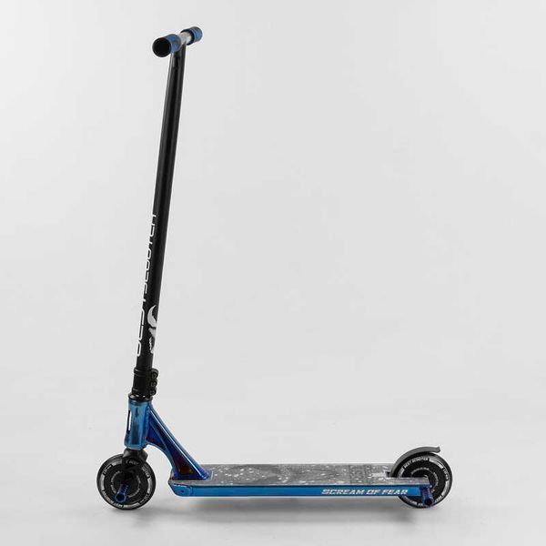 Самокат трюковий 44374 Best Scooter "SIMBIOTE" HIC-система, ПЕГИ, алюмінієвий диск і дека, колеса 120 мм PU, ширина керма - 57 см, в коробці 102310 фото