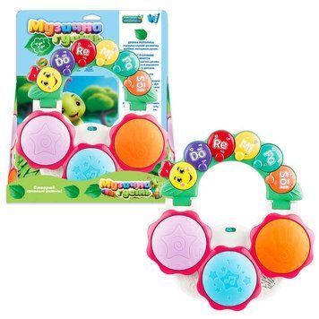 Музична гусінь 57839 (48/2) "WToys", ОЗВУЧ. УКРАЇНСЬКОЮ МОВОЮ, підсвічування, 6 пісень, 5 казок, цифри, піаніно, в коробці 176405 фото