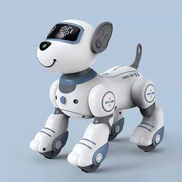 Собачка на радиоуправлении (BG 1533) "Smart stunt dog", свет, звук, сенсорное управление, в коробке 129358 фото