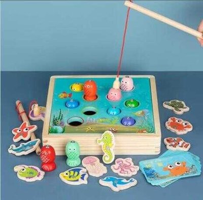 Рыбалка C 57597 (40) магнитная игра, 2 вида рыб, игровые карты, в коробке 128256 фото