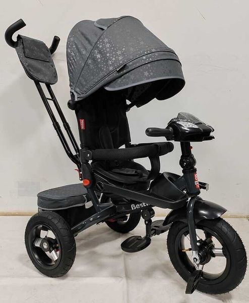 Детский велосипед с родительской ручкой (6088 F &ndash; 980-66) Best Trike, фара музыкальная с USB, Bluetooth надувные колеса, пульт включения света и звука 150259 фото