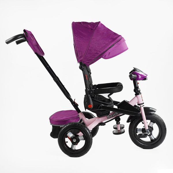 Детский велосипед с родительской ручкой (6088 F &ndash; 736-07) Best Trike поворотное сиденье, складной руль, фара музыкальная с USB, Bluetooth, пульт 164868 фото