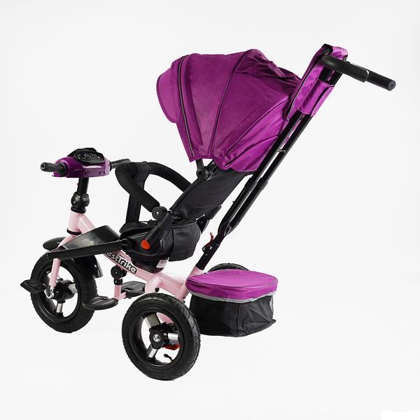 Детский велосипед с родительской ручкой (6088 F &ndash; 736-07) Best Trike поворотное сиденье, складной руль, фара музыкальная с USB, Bluetooth, пульт 164868 фото