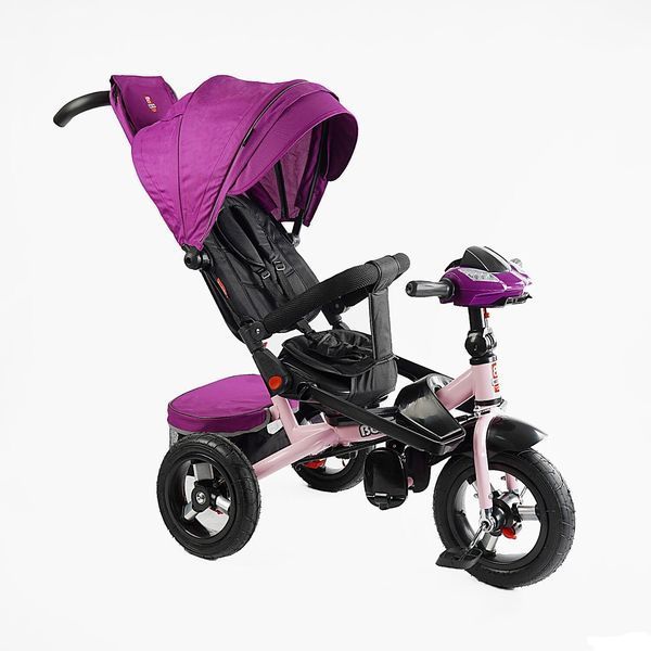Детский велосипед с родительской ручкой (6088 F &ndash; 736-07) Best Trike поворотное сиденье, складной руль, фара музыкальная с USB, Bluetooth, пульт 164868 фото