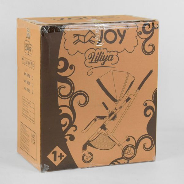 Коляска прогулочная детская "JOY" Liliya (10105) цвет вишневый, футкавер 88152 фото