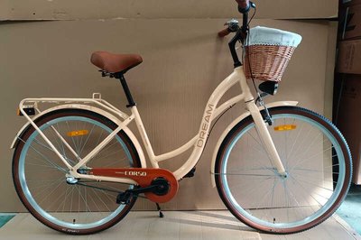 Велосипед міський Corso "Dream" DM-28928 (1) обладнання Shimano Nexus-3, 3 швидкості, алюмінієва рама, кошик, фара 154845 фото