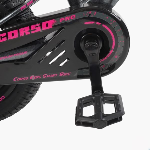 Детский велосипед CORSO Stream 14&Prime; SM-14154 - магниевая рама, литые диски, дисковые тормоза, лёгкий 7,9 кг 170424 фото