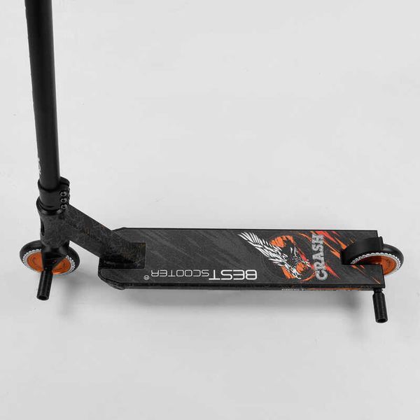 Самокат трюковый 65640 Best Scooter "CRASH" HIC-система, ПЕГИ, алюминиевый диск и дека, колёса 110мм PU, ширина руля - 57 см, в коробке 102306 фото