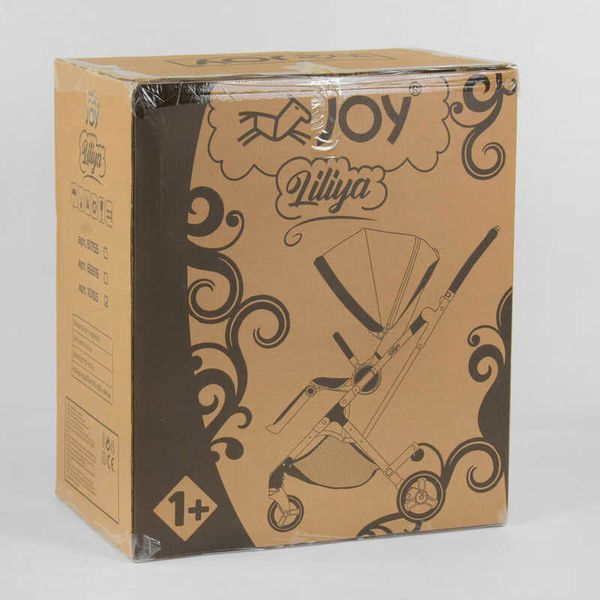Коляска прогулянкова дитяча "JOY" Liliya (61755) колір чорний, футкавер 88150 фото